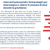 Interventi psicosociali e farmacologici per interrompere o ridurre il consumo di alcol durante la gravidanza