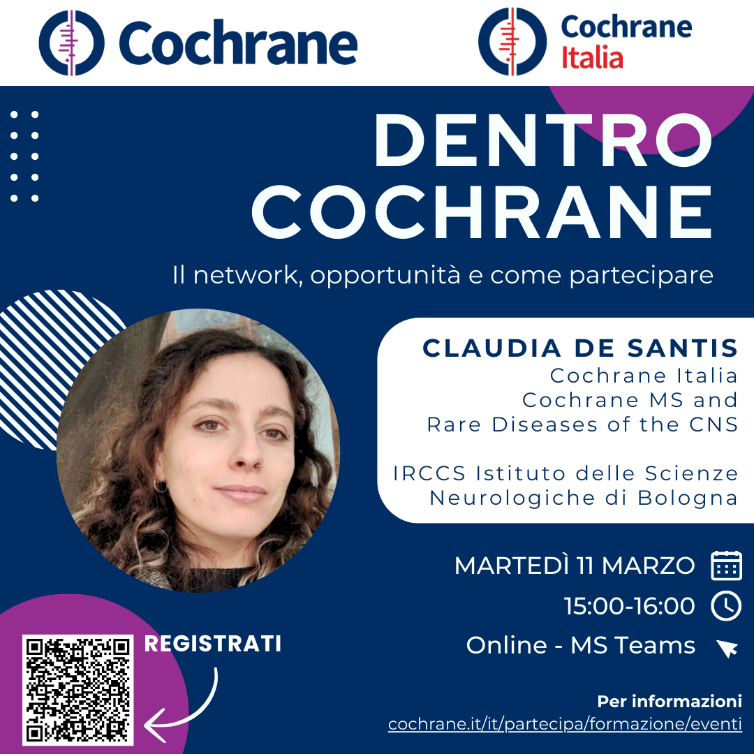 Dentro Cochrane CDS 2025